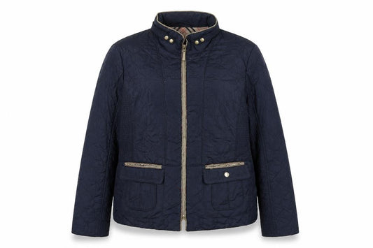 Womens UK Size 16 Gerry Weber Blue Quilted Coat