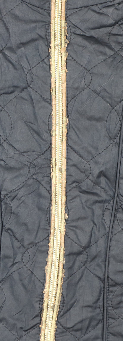 Womens UK Size 16 Gerry Weber Blue Quilted Coat