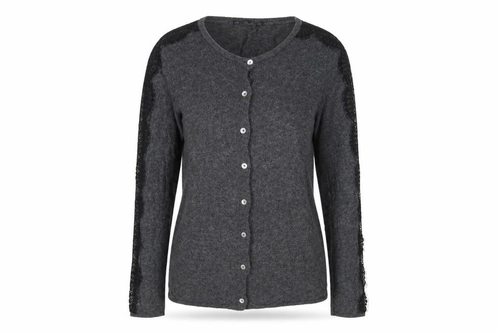 Womens UK Size 12 Zara Knit Grey Cardigan Jumper