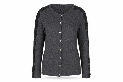 Womens UK Size 12 Zara Knit Grey Cardigan Jumper