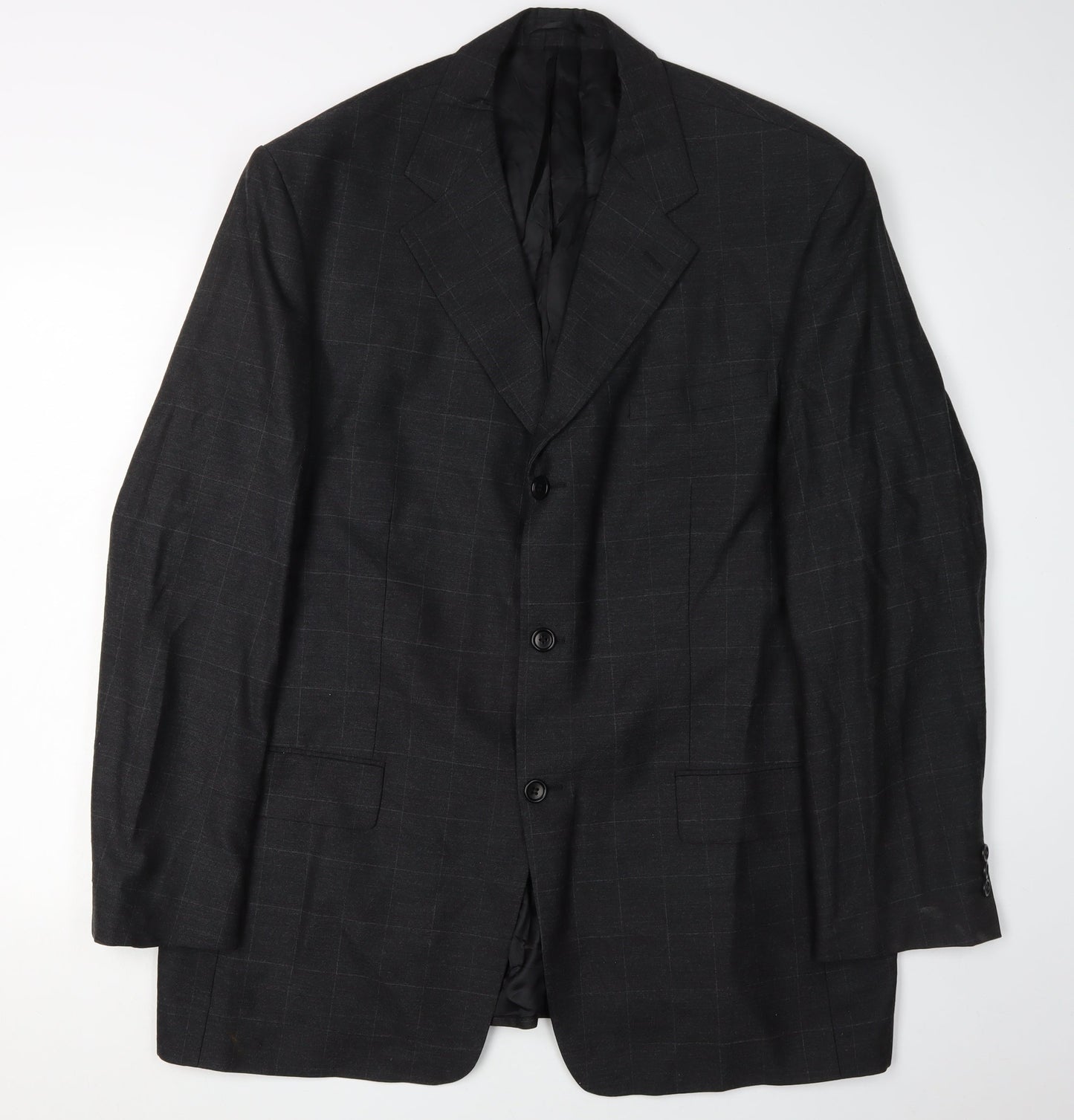 Mens UK Size 46 Milan Collection Regular Black Suit Jacket