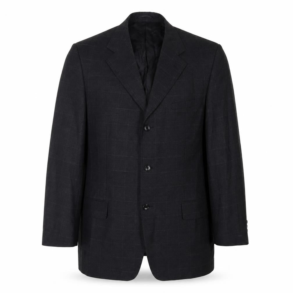 Mens UK Size 46 Milan Collection Regular Black Suit Jacket