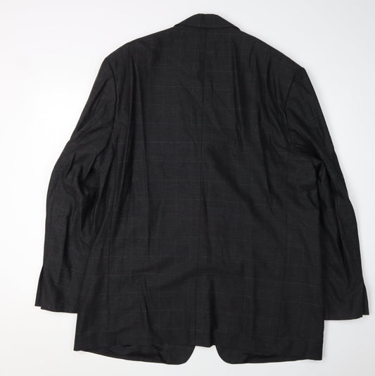 Mens UK Size 46 Milan Collection Regular Black Suit Jacket