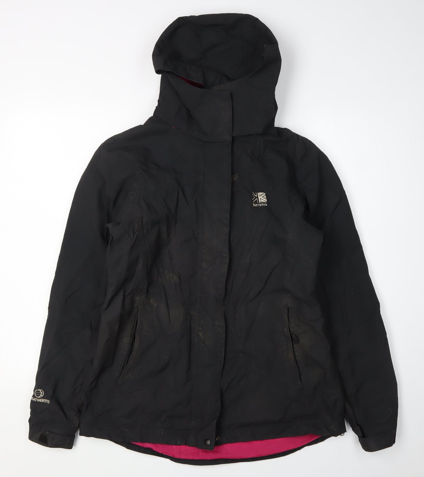 Womens UK Size 10 Karrimor Black Parka Coat