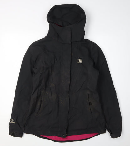 Womens UK Size 10 Karrimor Black Parka Coat