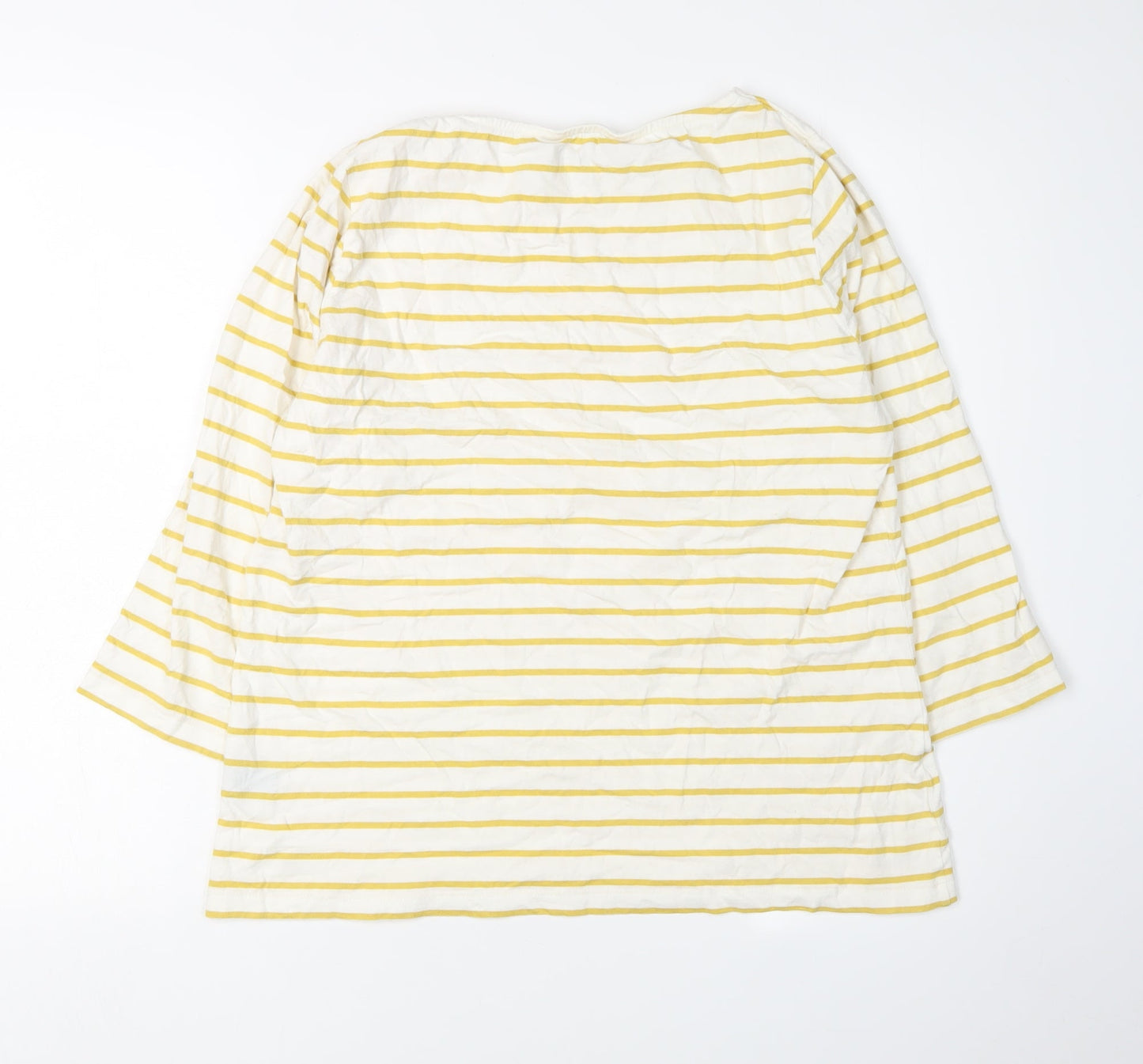 Womens UK Size 14 Crew Clothing Company Yellow Basic T-Shirt