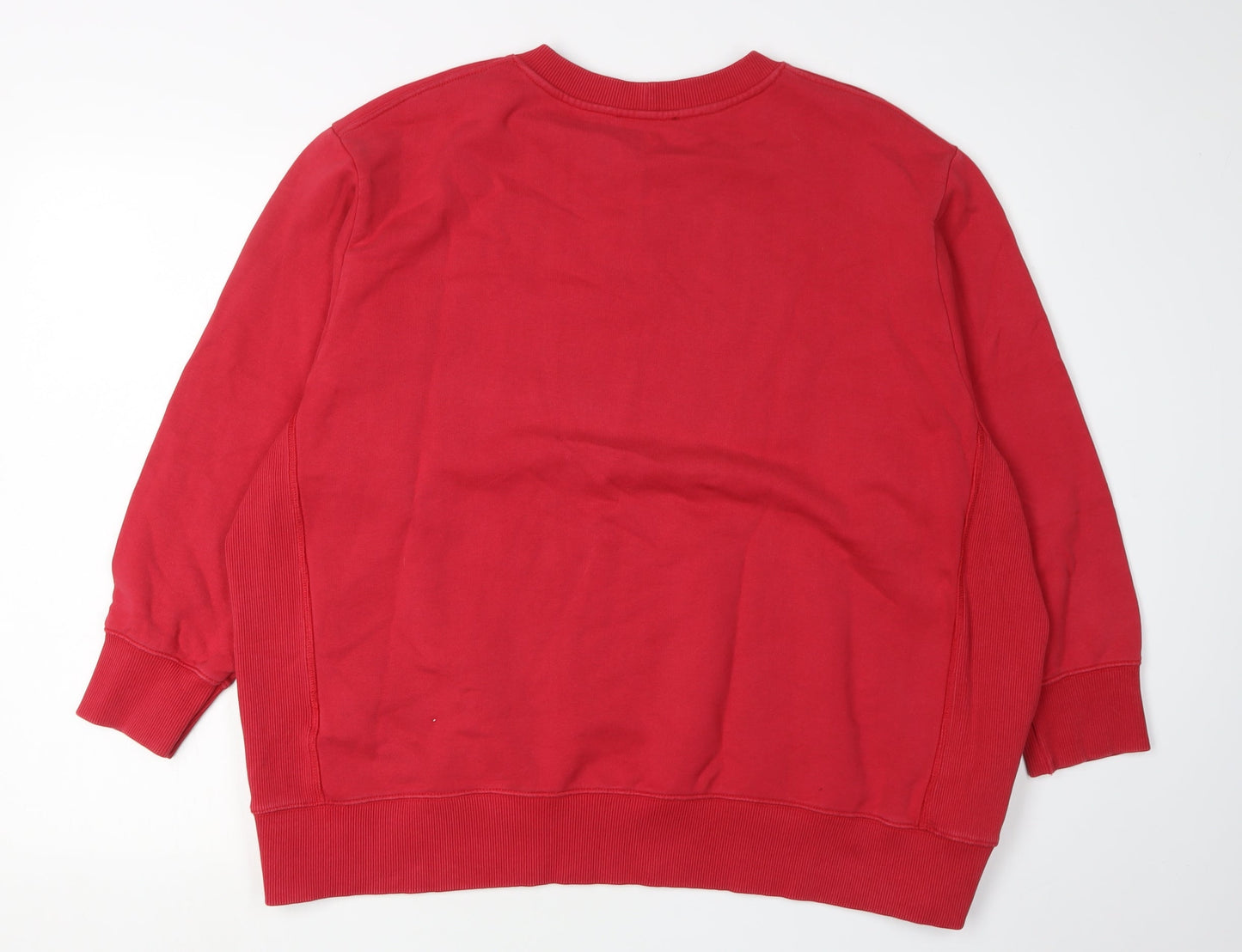 Zara Red Harvard Logo Unisex Sweatshirt - UK 12