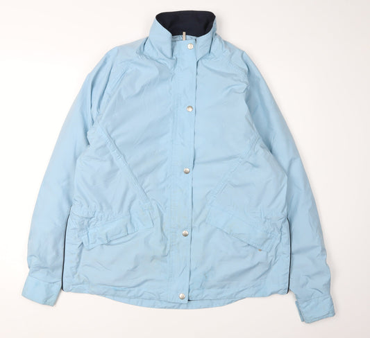 Womens UK Size S Green Lamb Blue Rain Coat