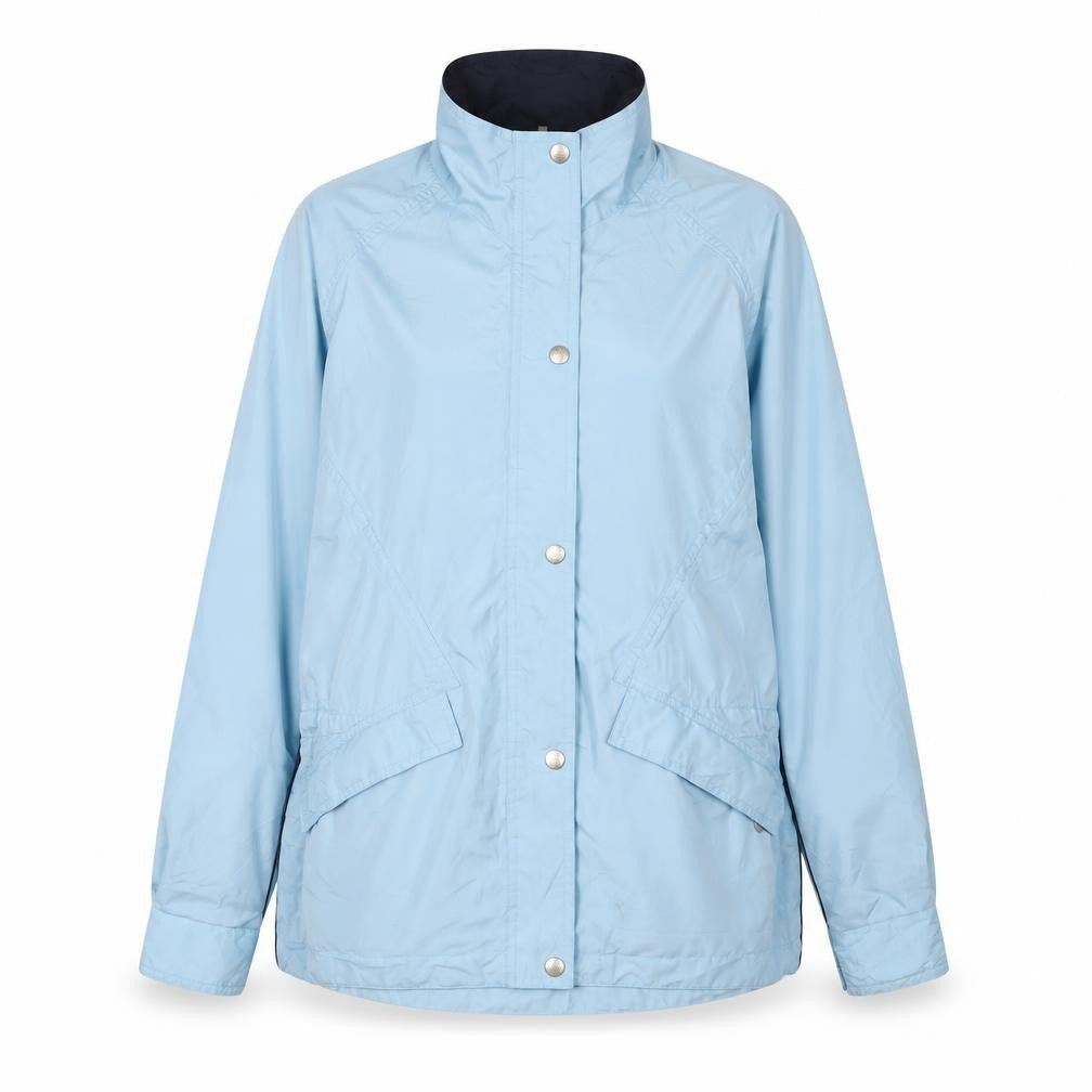 Womens UK Size S Green Lamb Blue Rain Coat