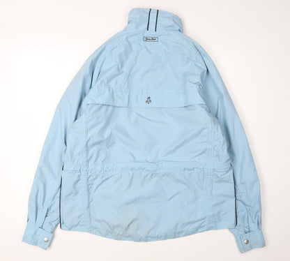 Womens UK Size S Green Lamb Blue Rain Coat