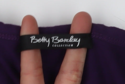 Betty Barclay Women's Purple Tank Top, 12, Beaded Scoop Neck