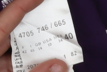 Betty Barclay Women's Purple Tank Top, 12, Beaded Scoop Neck