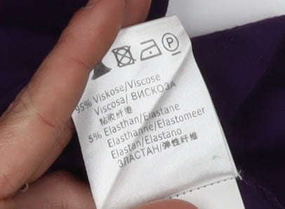 Betty Barclay Women's Purple Tank Top, 12, Beaded Scoop Neck