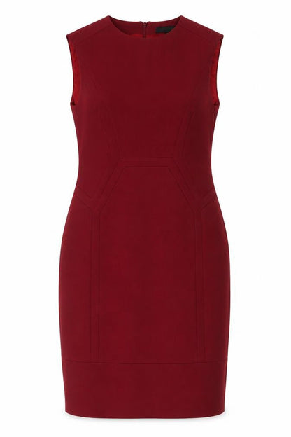 Jaeger Women's Red Sheath Dress - Size 12