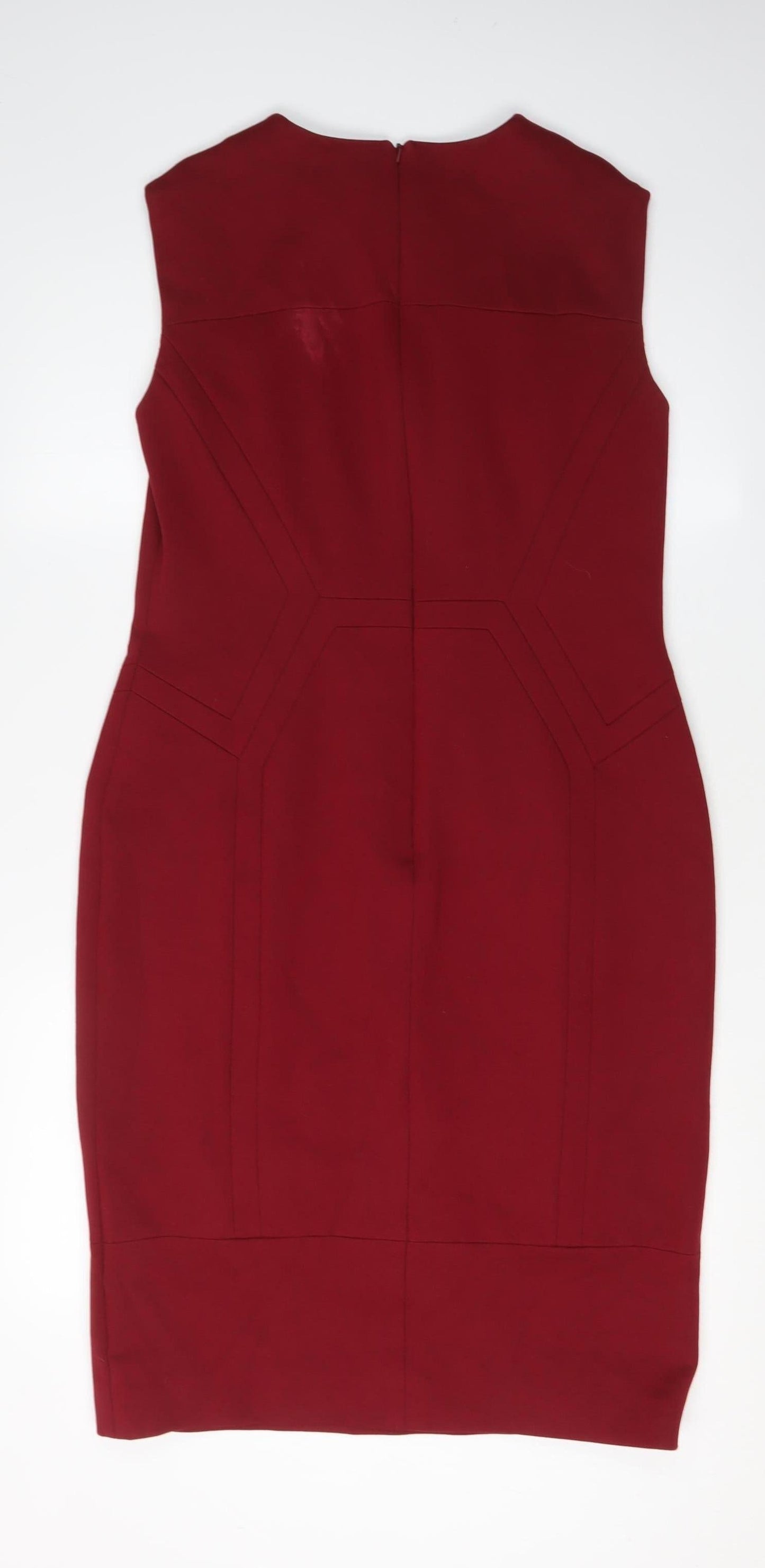 Jaeger Women's Red Sheath Dress - Size 12
