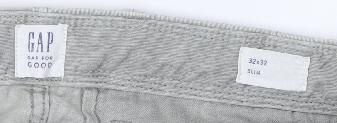 Gap Men’s Grey Slim Straight Jeans Size 32