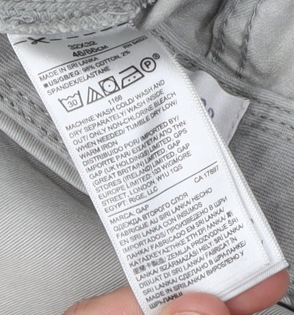 Gap Men’s Grey Slim Straight Jeans Size 32