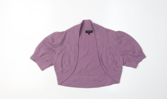 Womens UK Size 10 Ted Baker Purple Shrug Jumper
