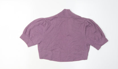 Womens UK Size 10 Ted Baker Purple Shrug Jumper