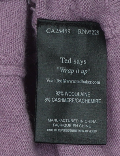 Womens UK Size 10 Ted Baker Purple Shrug Jumper