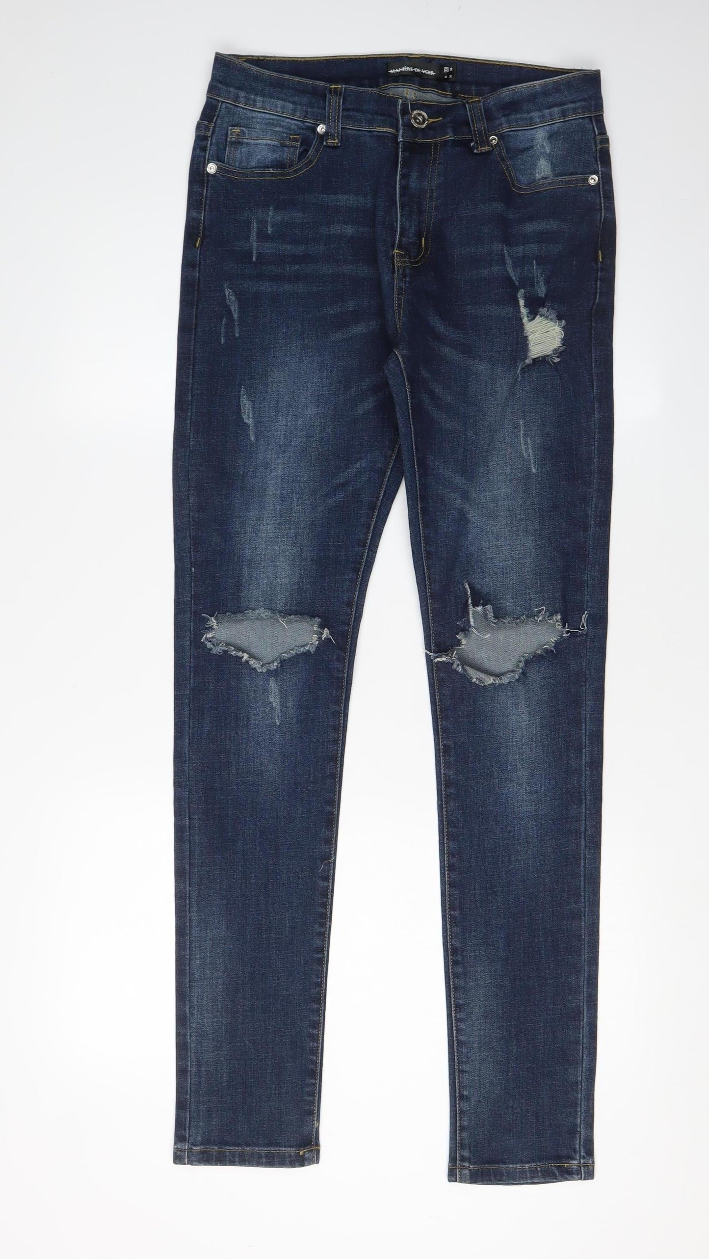 Manière De Voir Men's Skinny Jeans Blue 32