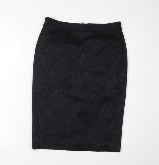 Marks and Spencer Women's Black Pencil Skirt Size 8