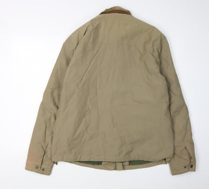 Mens UK Size L Marks and Spencer Brown Military Jacket