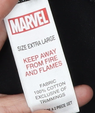 Marvel Comics XL Men's Black Superhero Graphic T-Shirt