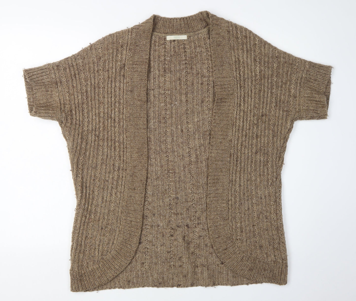 Womens UK Size 10 Marks and Spencer Brown Cardigan Jumper