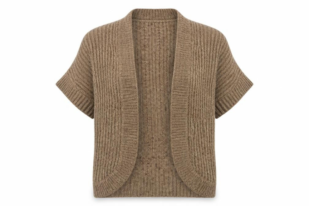 Womens UK Size 10 Marks and Spencer Brown Cardigan Jumper