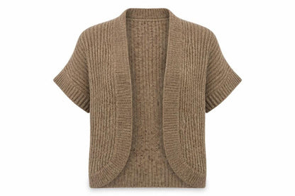 Womens UK Size 10 Marks and Spencer Brown Cardigan Jumper
