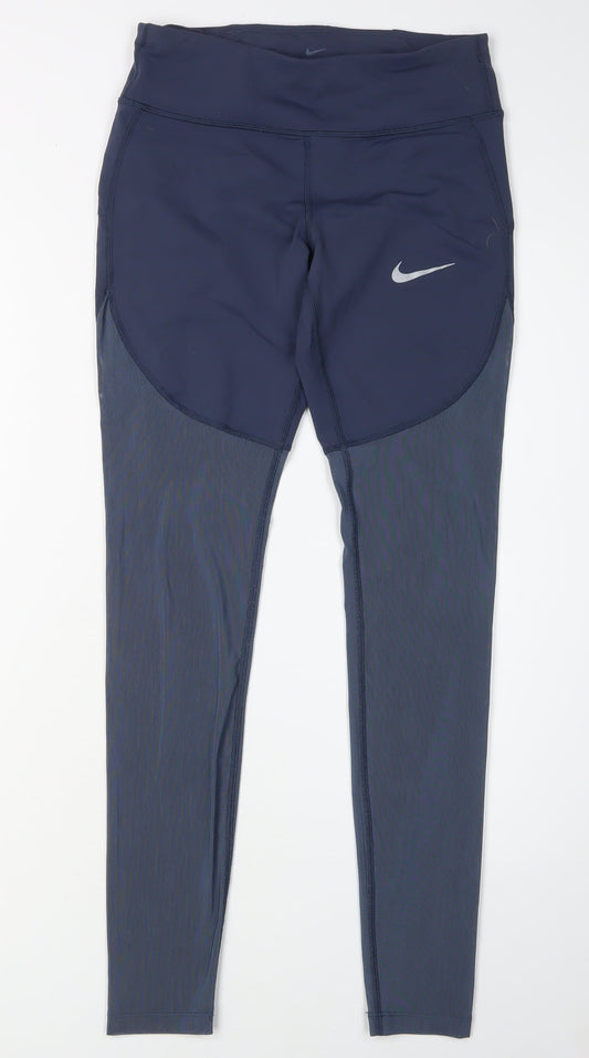 Nike Women's Blue Leggings Small for Running & Gym