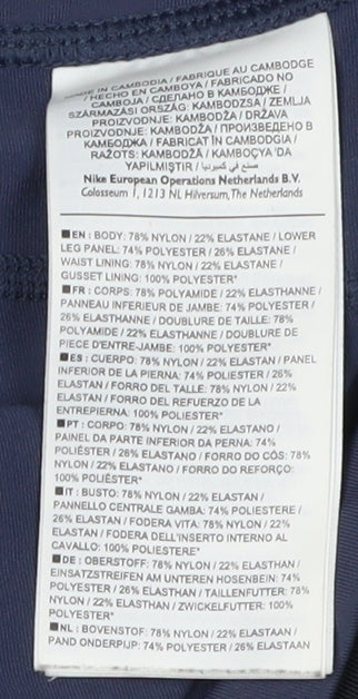 Nike Women's Blue Leggings Small for Running & Gym