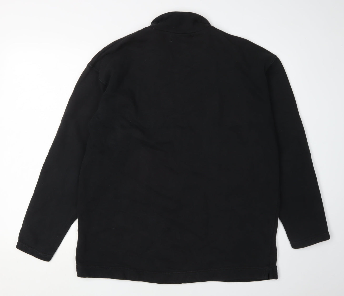 Moto Jeanswear Men's Black 1/4 Zip Sweatshirt L