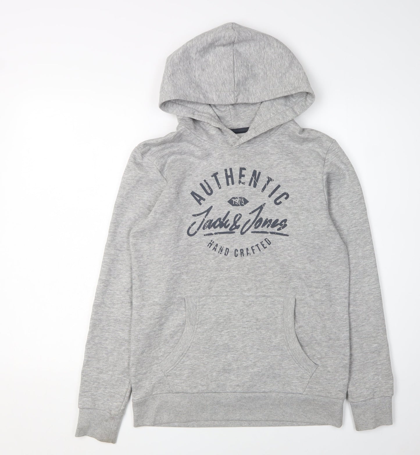 Jack & Jones Boys Grey Pullover Hoodie, 14 Years, Casual Wear