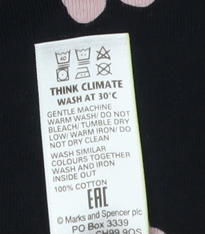 Womens UK Size 20 Marks and Spencer Black  Blouse