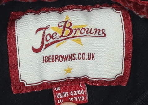 Joe Browns Men's Black Rock Roller Graphic Tee, Size L