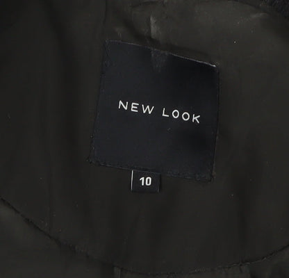 Womens UK Size 10 New Look Green Bomber Jacket