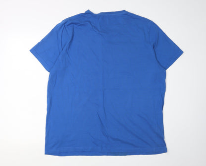 Puma Men's Blue XL Sports T-Shirt with Logo
