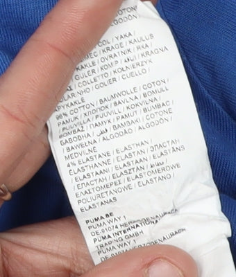 Puma Men's Blue XL Sports T-Shirt with Logo