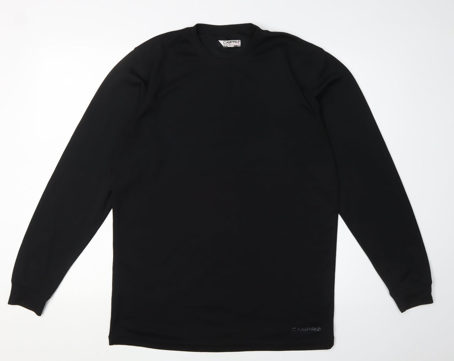 Campri Men's Black XL Athletic Long Sleeve T-Shirt