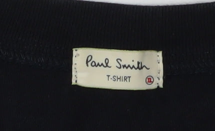 Paul Smith Men's Medium Black Zebra Graphic T-Shirt