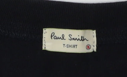 Paul Smith Men's Medium Black Zebra Graphic T-Shirt