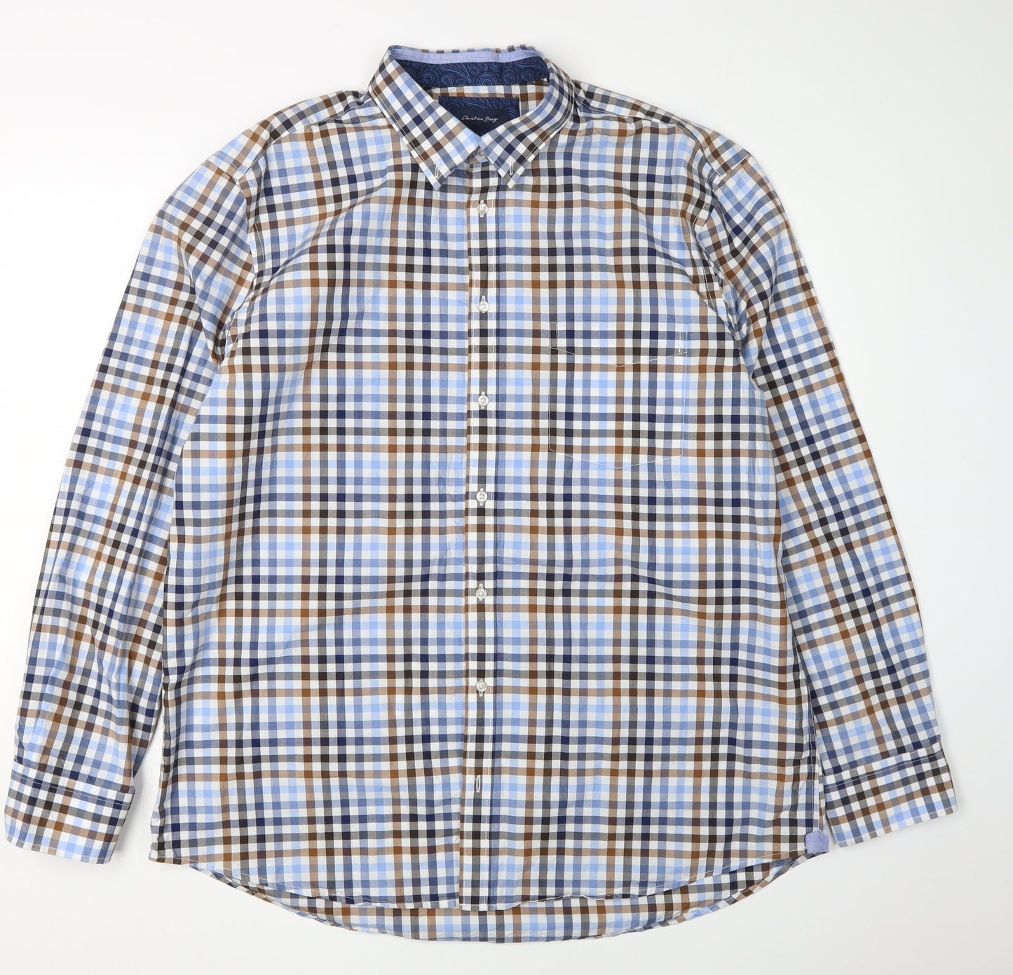 Christian Berg Men's Multicolour XL Check Shirt