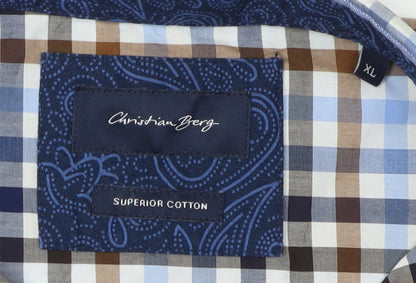 Christian Berg Men's Multicolour XL Check Shirt