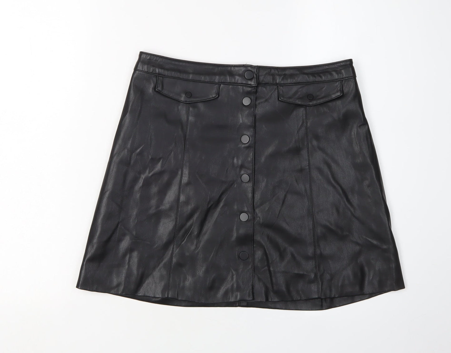 H&M Women's Black Short Pencil Skirt Size 10