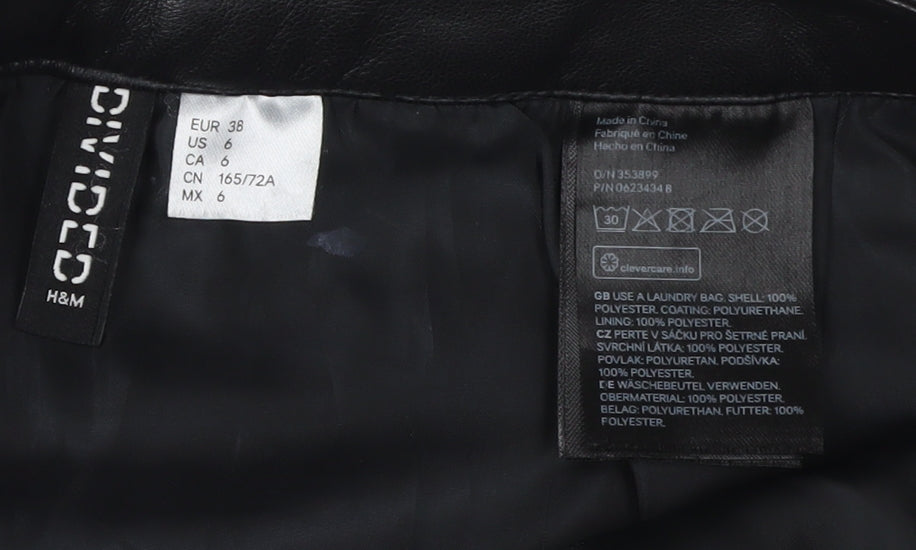 H&M Women's Black Short Pencil Skirt Size 10