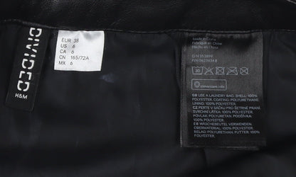 H&M Women's Black Short Pencil Skirt Size 10