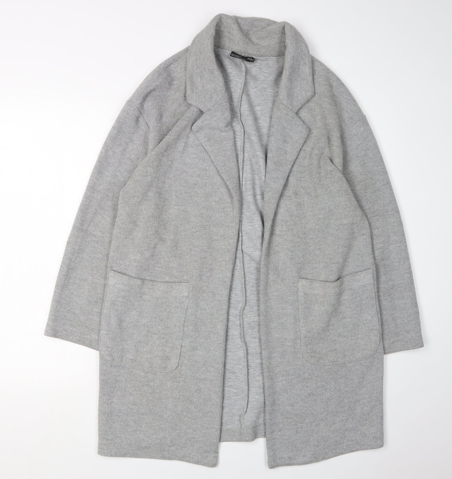 Womens UK Size M Zara Grey Cardigan Jumper