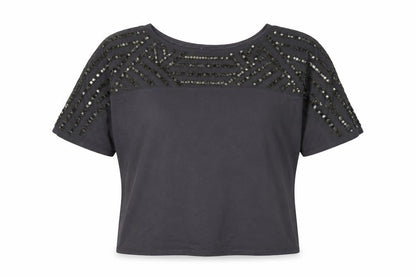 Womens UK Size M Monsoon Grey Basic T-Shirt